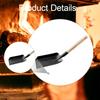 Fireplace Ash Dustpan and Brush Set,Tools Set Hearth Wider with Gloves,Fire Tools Metal