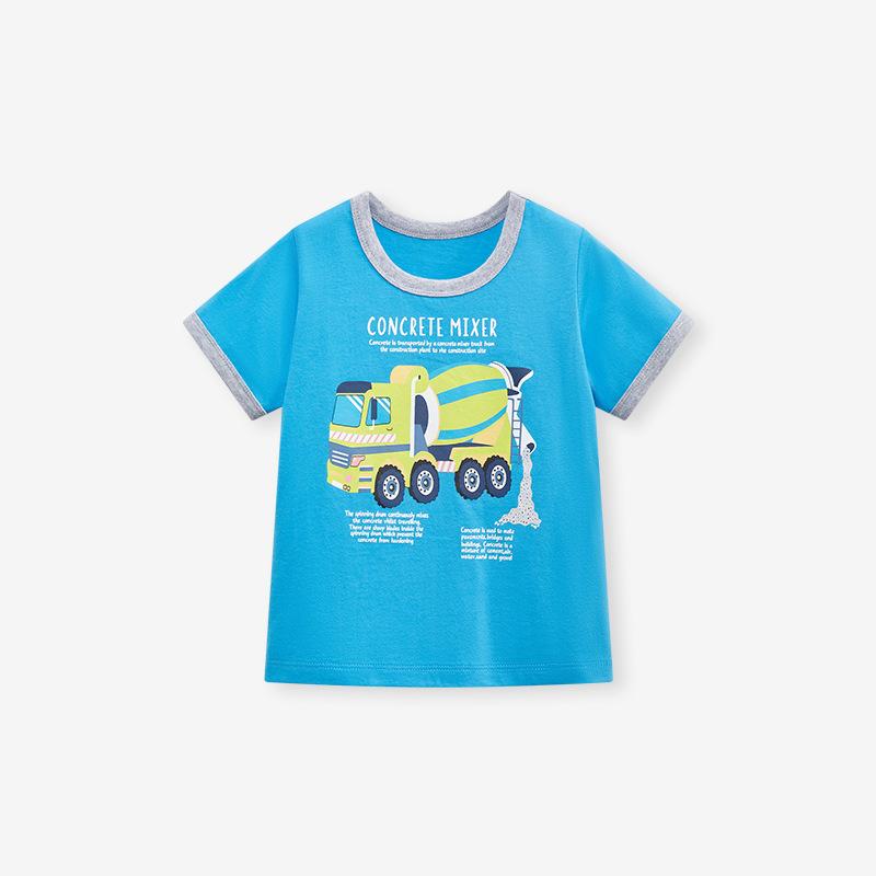 

Хлопковая футболка, летняя хлопковая футболка для мальчиков, детский топ с героями мультфильмов, футболка с короткими рукавами для детей 90cm