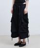 Nigaennikol Bermuda Utility Cargo Pants_Black