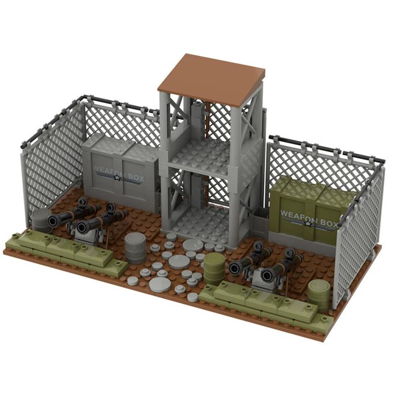 First-Class Moc Military-Style Scene High-Standard Ruined High-Standard Battlefield Premium-Quality House Superior-Grade Assembly First-Class
