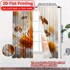 Flat Printing Honey Harmony Chic Curtains Polyester Outdoor Decorations Decorative Curtain Set Of 2 Contemporary Made Washable