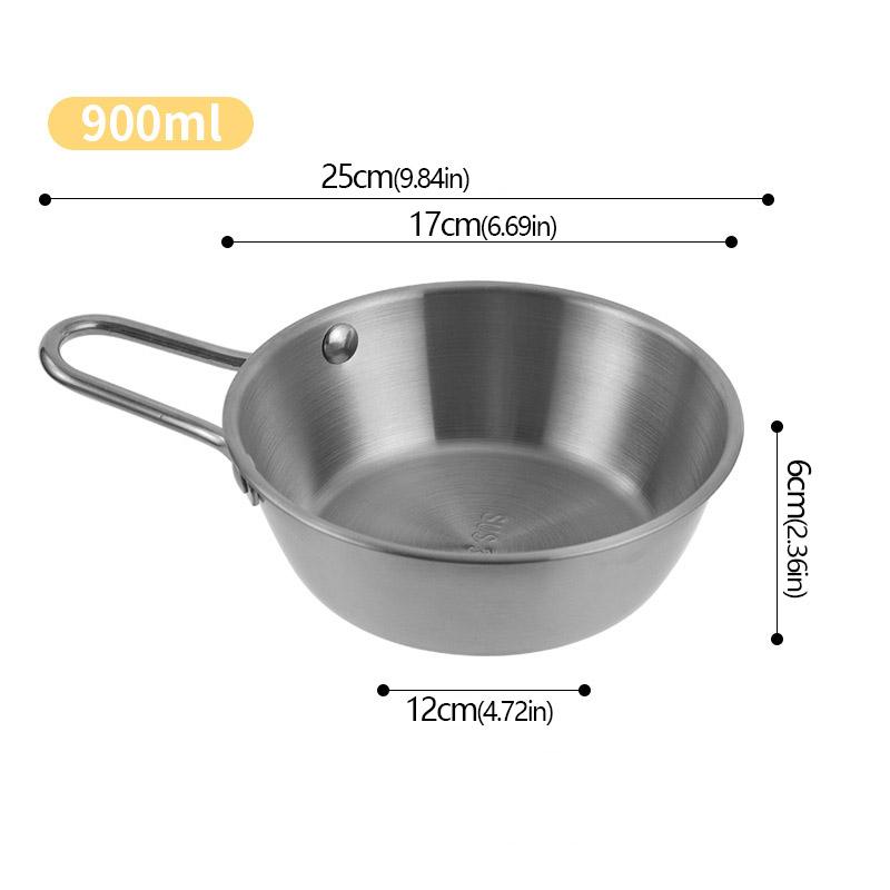 304 Nerezová miska na korejskou kuchyni pro domácnost s rukojetí Misky na rýžové víno Omáčka Kořenící pokrm Servírování jídla Kuchyňské nádobí