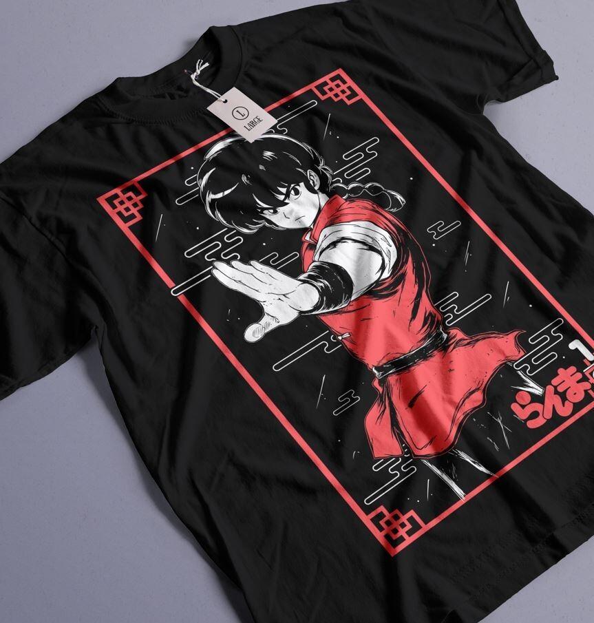 Ranma 1/2 Nibun-no-Ichi Японский новый топ лучшее аниме манга Унисекс футболка Унисекс футболка L