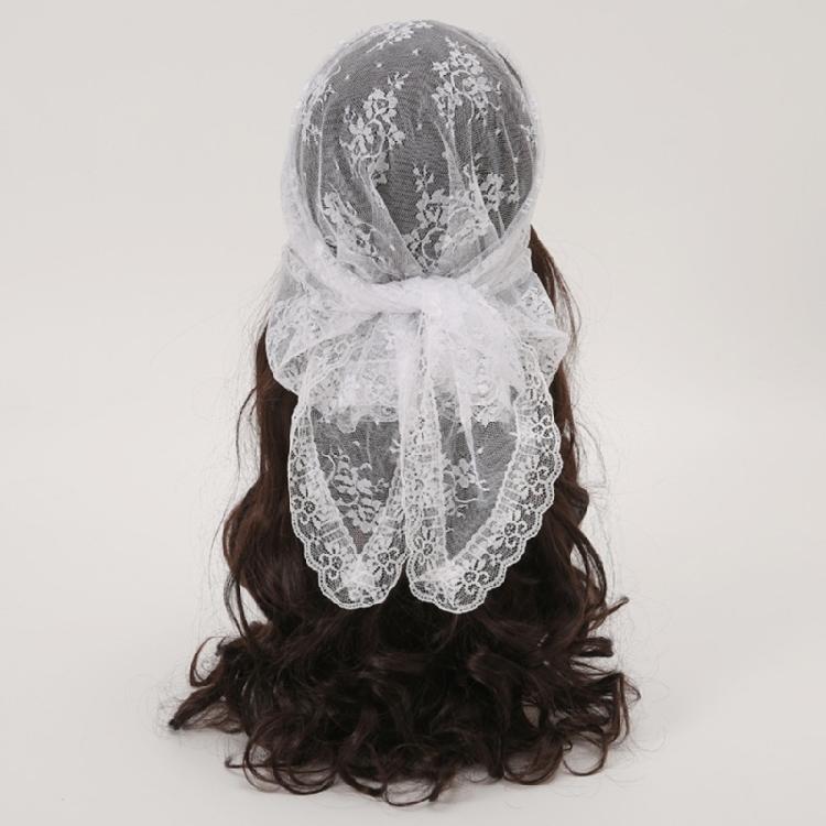 Lightweight Silk Triangular Kerchief Breathable Comfortabel Thin Scarf Lace Headscarf for Women Offer Comfort Fashion