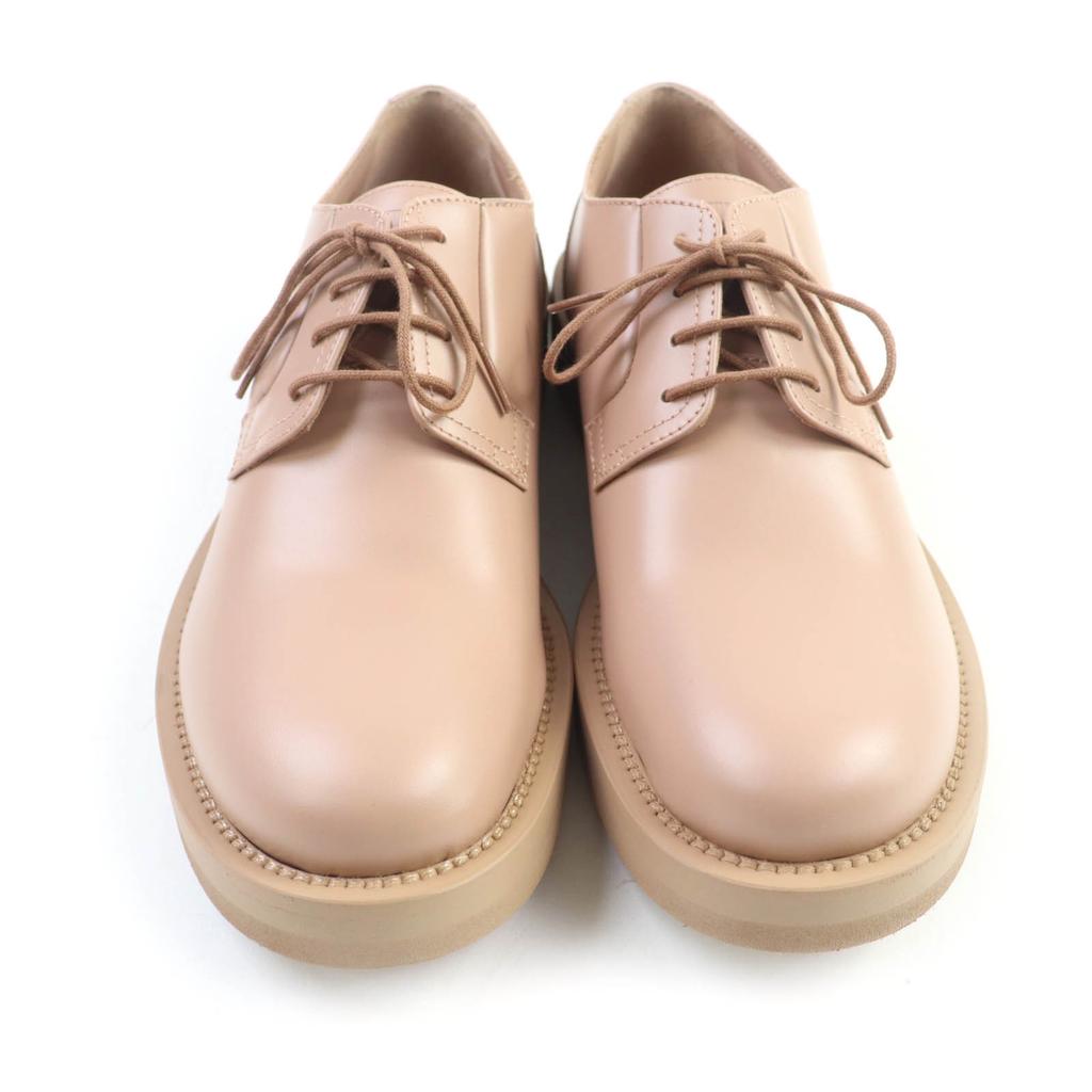 Excellent Valentino Garavani Leather Shoes Pink Beige Leather Mens 40 2Y0S0H04 Used