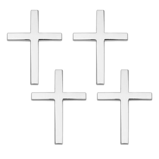 Christian Car Sticker 3D Badge Self-Adhesive Alloy Emblem Decal for Body Fender Tail Scratch