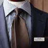 [Y&TAILOR] Necktie, Kyoto-made, Tango-made, Solid 16 Rep Silk, 100% High-Quality, Made in Japan, Stylish, Business, Gift (Brown)