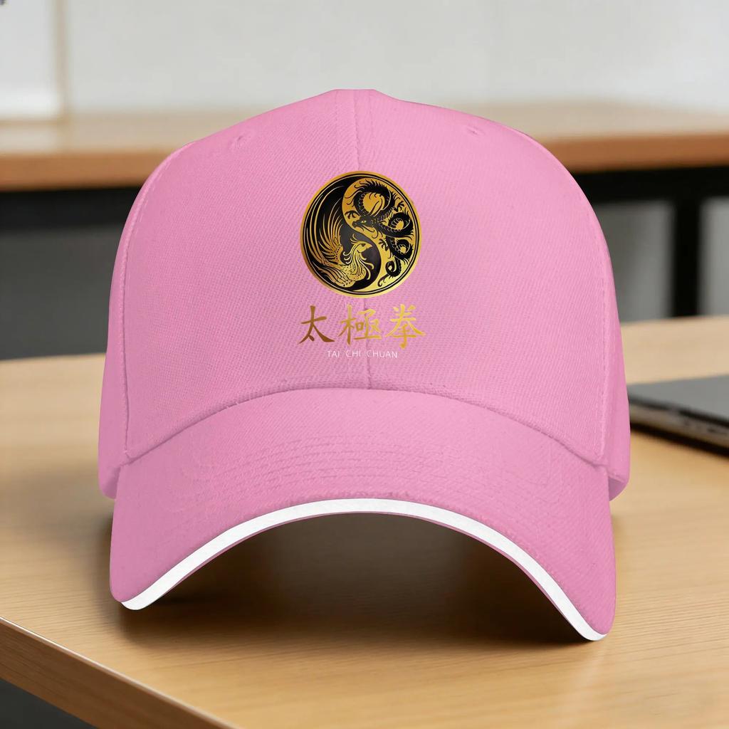 Tai Chi Chuan Baseball Cap Kung Fu Theme Classic Trucker Hat Summer UnisexTeens Hiking Fishing Baseball Caps