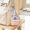 Childlike Charm Mini Accessory Bag Small Coin Purse, Macaron Style Backpack Pendant with Lanyard, Lightweight Decorative Embroidery Wallet Pouch