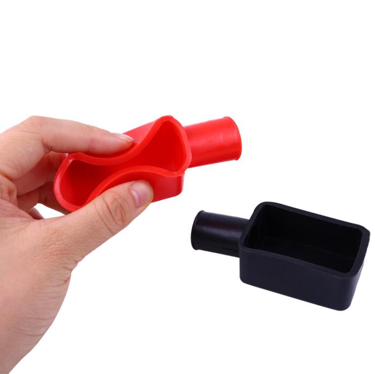 2PCS Car Battery Negative Positive Terminal Covers Cap Boat Insulating Protector Replacement Batteries Accessories