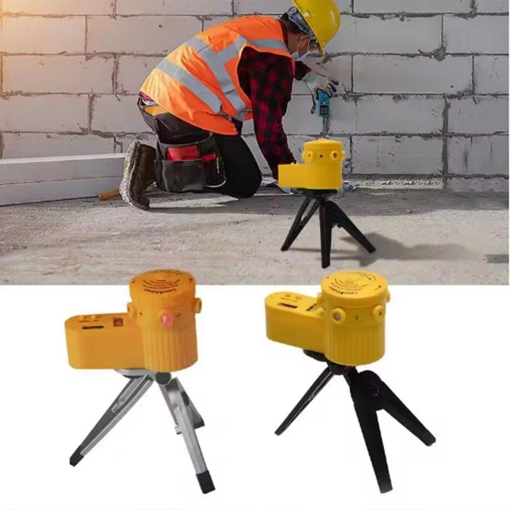 Vertical Horizontal Laser Level Meter with Rotate Tripod Laser Level Measuring Tool Household