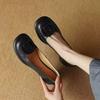Retro Single Shoes Spring and Autumn Fashion Versatile Trend Round Head Soft Sole Thick Heel Women Retro Style Versatile Soft Sole Single Shoes Comfo