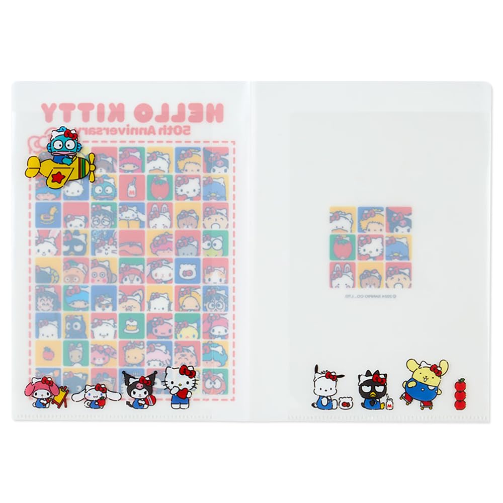 Sanrio HELLO Sanrio Characters Sticker Set with 22 x x 130028 (SANRIO) Everyone! File, 15.3 0.2 cm, PP/Paper,