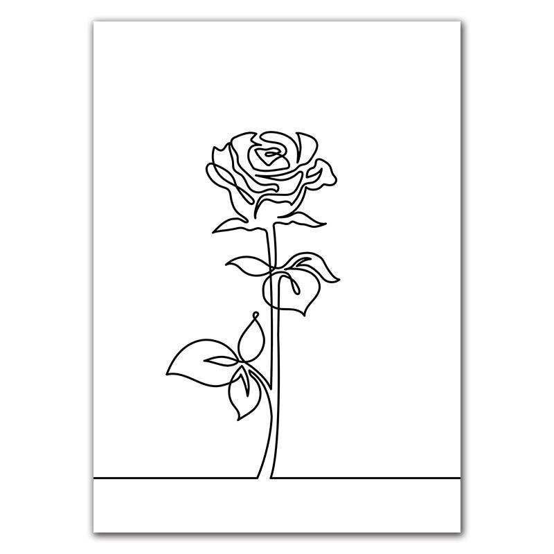 Nordic Minimalist Figures Line Art Sexy Woman Wall Canvas Painting Girls Drawing Posters And Prints Decor For Living Room HD0095