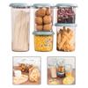 7pcs/Set Food Storage Containers Set 37x22x15cm Airtight Plastic Food Storage Containers Set Kitchen Organizer Kitchen Bottles