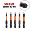 /4 Inch Hexagon Bit 5ks Šroubovací bity H2-H6