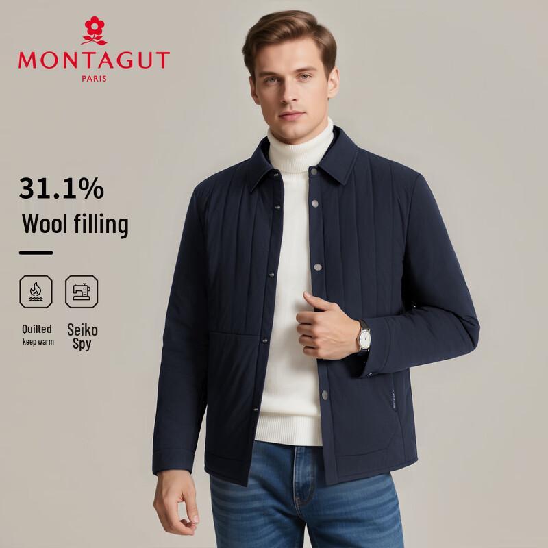 

MONTAGUT Men s Wool Blend Insulated Business Casual Jacket L