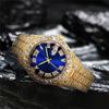 Date Display Quartz Wristwatch Calendar Function Men  Watch Luxury Iced Out Watch  Luxury Accessory