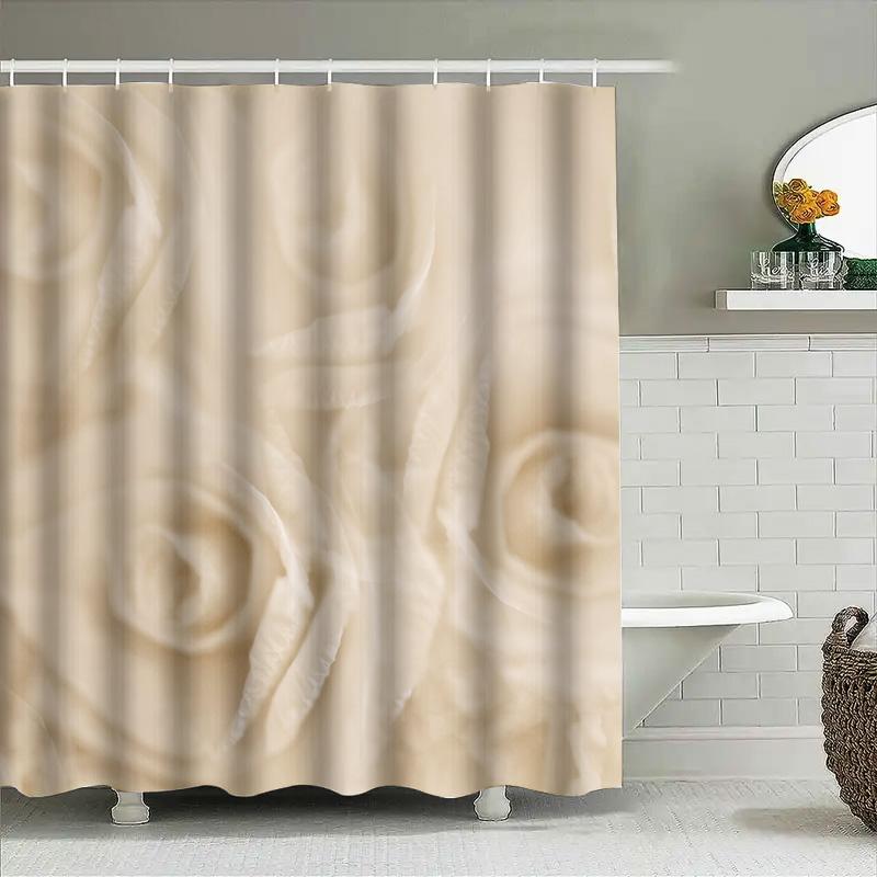 White Rose Print Shower Curtain With High-Quality Fabric For Bathroom Decor Perfect Gift Idea 175X203Cm69 X80InchAliexpress