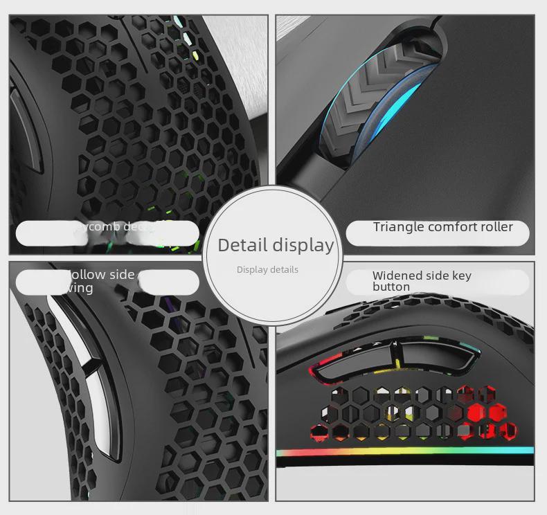 Viper BM600 Wireless RGB Gaming Mouse - Lightweight, Luminous Design for Office & E-Sports