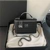 Portable Pleated Box Bag, New Fashion Chain Shoulder Bag, Large-capacity Messenger Bag.
