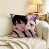 C-Chainsaw Man Aki Hayakawa Pillow Case Square Double-Sided Sofa Cushion Cover Bedroom Bedside Pillow