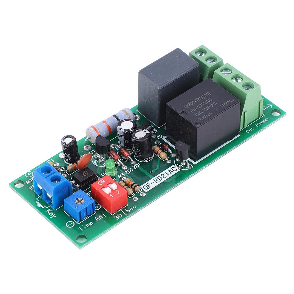 100 220V AC Delay Off Time Relay Module Timer Switch Board 0 300min
