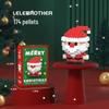 Stavebnice Santa Clause z mikročástic: 60 typů, Slepá krabička kompatibilní s Lego