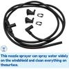 7C3Z-17K605-A Wiper Windshield Washer Hose Nozzle Kit Fit for 2008-2010 Ford F250 F350 F450 F550 Super Duty Replace 7C3Z-17603-A
