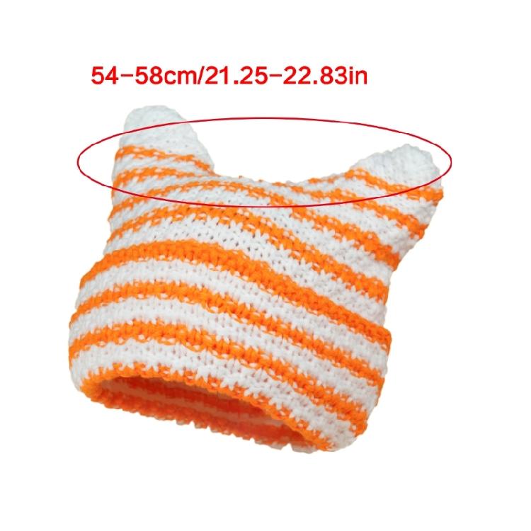 Einzigartige gestrickte Teufelshüte Minimalistische tragbare Hüte Atmungsaktive modische Hüte für Freizeit-Outfits und Treffen