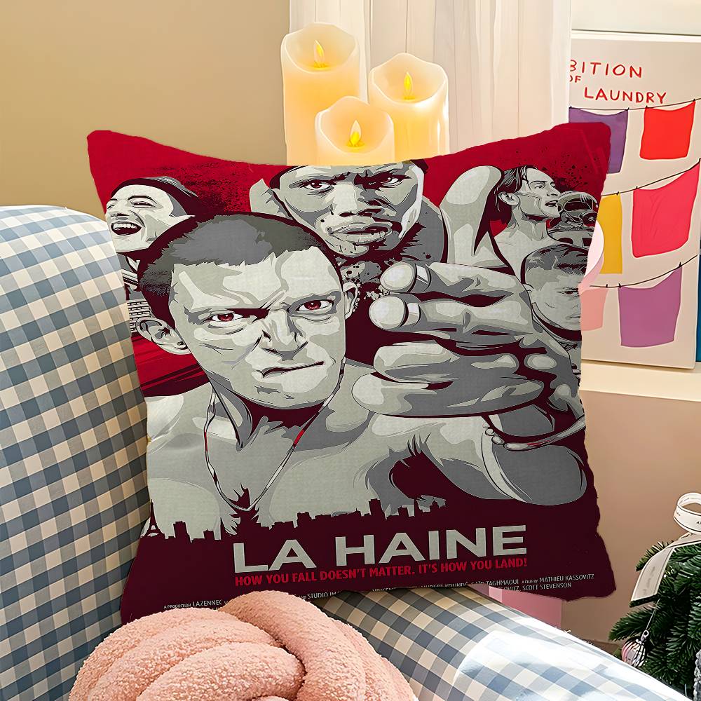 La Haine 1995 Movies Cushion Cover Pillowcase Upholstery Sofa Throw Pillow Home Decor Pillowcas