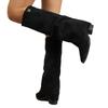 Plus-size High-top Trouser Boots Women's New Thick-heeled Fashion Boots for Fall/winter 2025