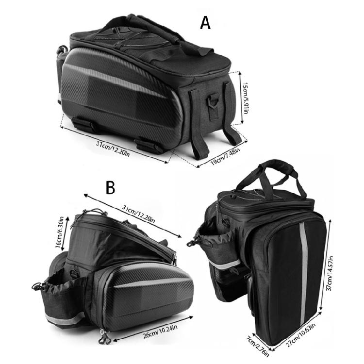 High Capacity Bike Carriers Bag Waterproofed Storage Cycling Panniers Bag for Long Distances Cycling