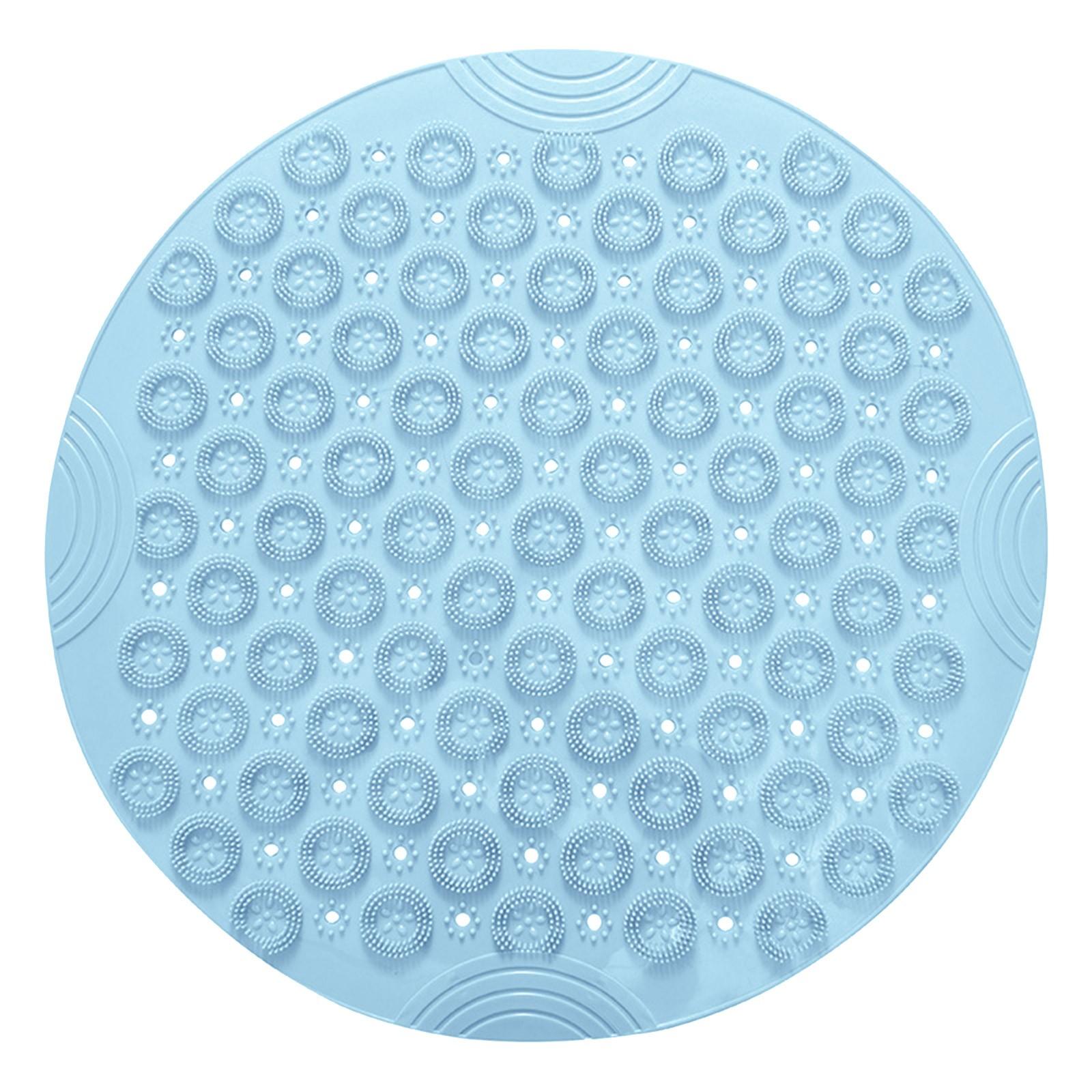 Круглый нескользящий коврик для ванной комнаты из ПВХ — фото 3