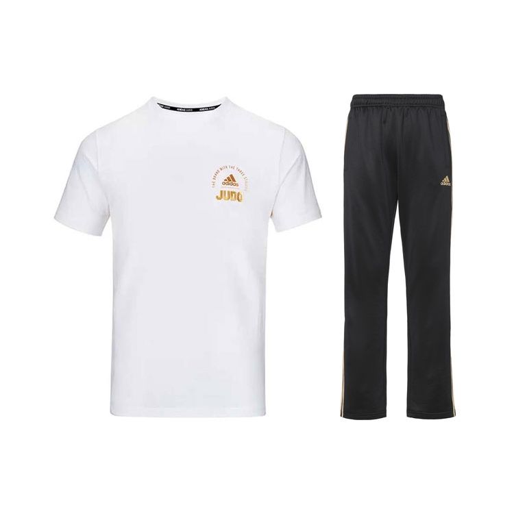 

Adidas Футболка с короткими рукавами и дышащим принтом, боковые полоски, прямые брюки, повседневный спортивный комплект для мужчин, спортивный комплект ADICLTS21SJ-WG+TR30PR-BG S