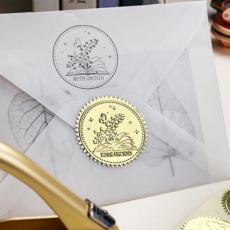 Timbro Ex Libris in Metallo Timbro a Sbalzo Pinza per Goffratura per Buste