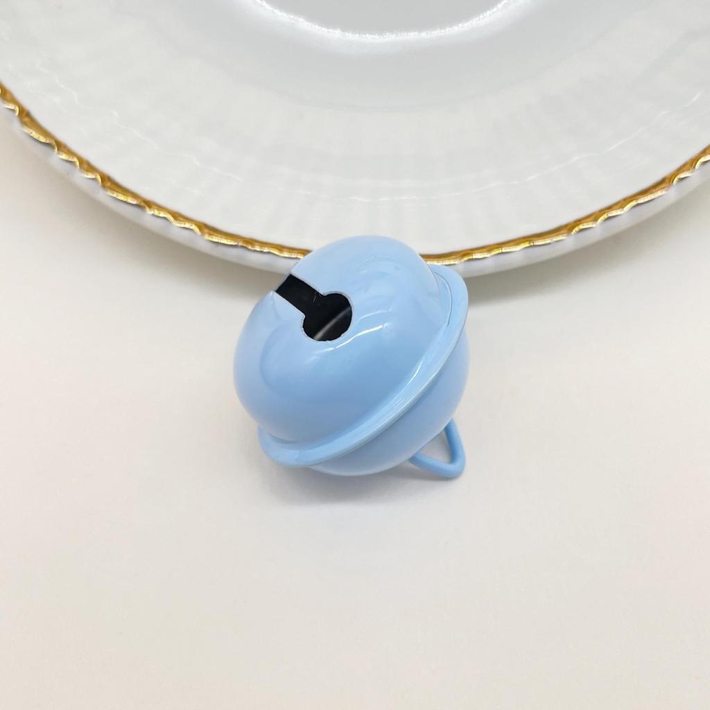 22mm Candy Color Bells for DIY Jewelry & Keyring Gifts - Metal Baked Paint Christmas Accessories