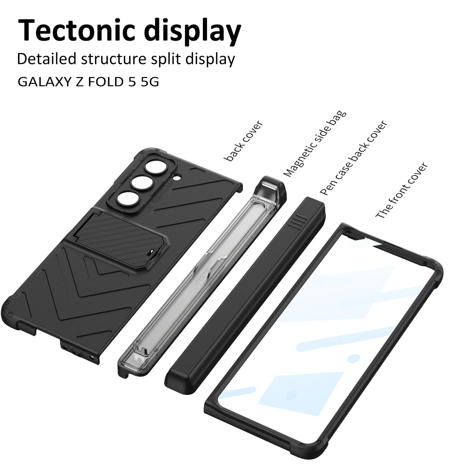 

Magnetic Shell Case with S Pen Storage for Samsung Fold5 Samsung Galaxy Z Fold5 [Excludes Pen]