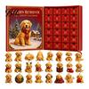 Cute Puppy Decorations Pet Themed Advent Calendar 2026, 24 Days Christmas Countdown with 2026 Pcs Mini 3D Cat Dog Ornaments, Holiday Gifts for