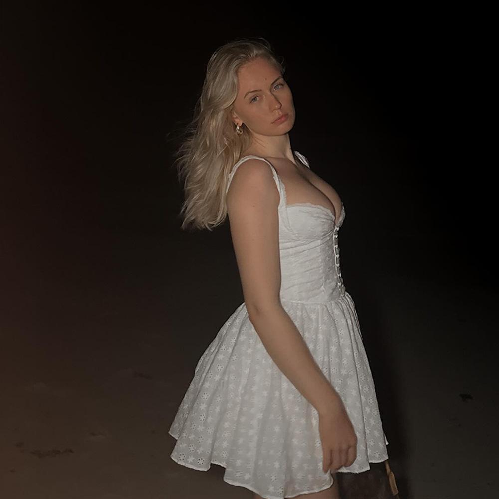 Boho korzetové mini šaty