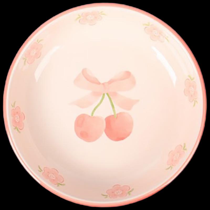 Керамическая тарелка серии  Вишня , 8 дюймов