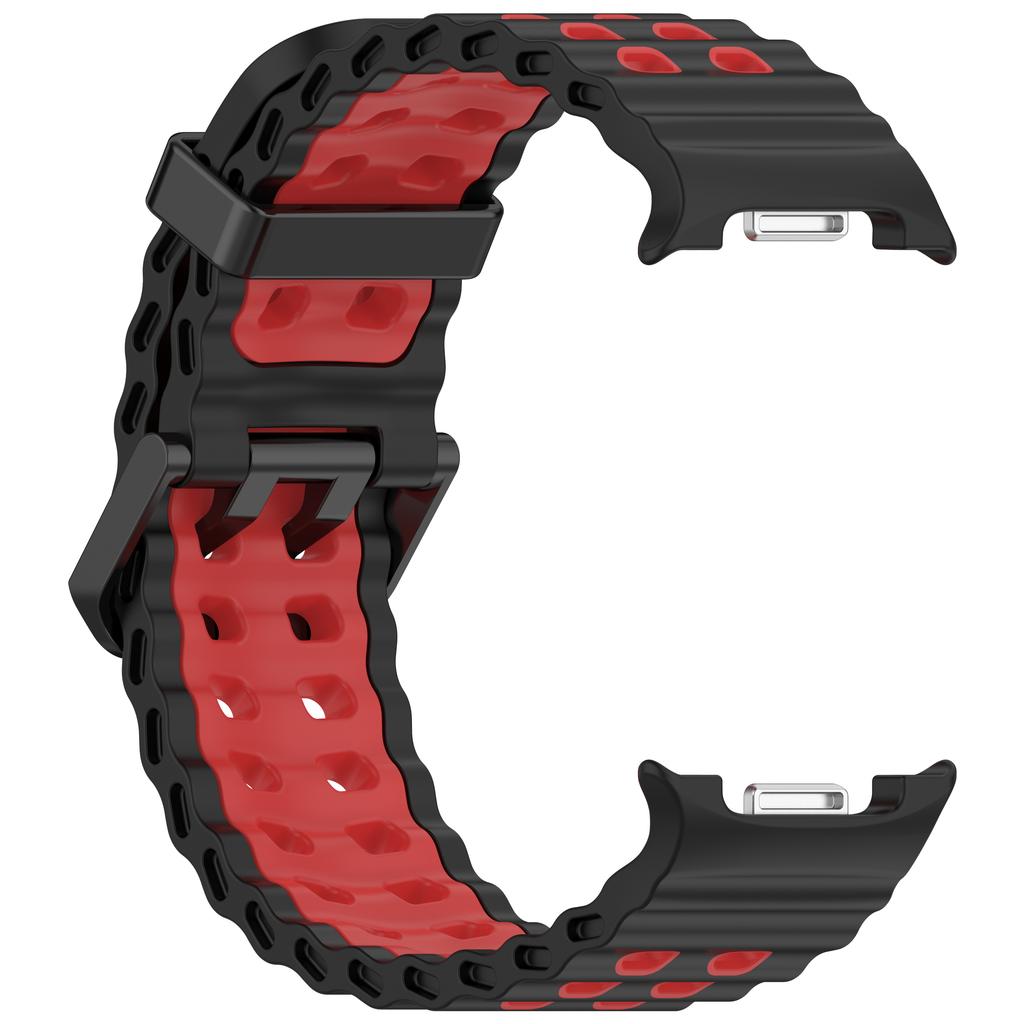 Two-Tone Sports Silicone Strap For Samsung Galaxy Watch 8 2025 Marine Band Bracelet For Galaxy 8 Classic /8 40 44mm Watchband