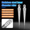 Taper Gauge Feeler 1-15mm Stainless Steel Gap Hole Measuring Tool Thickness Gauge Measuring Probes Aperture Measurement Tool