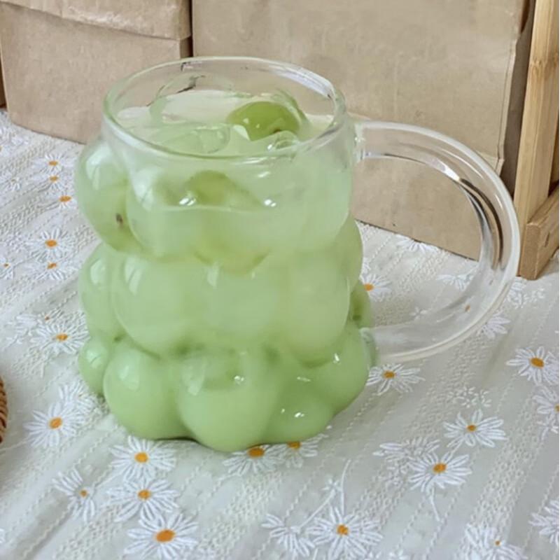 Shangqi Creative Grape Cup Style Glass Beverage Set, 350ml (2-Pack)