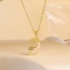 Christmas Necklace Women Titanium Steel Festive Design Trendy Accessory