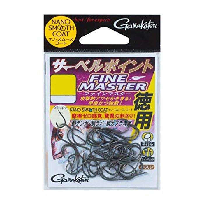 Gamakatsu Saberu Point Fine Master (NSC) Hooks, Size SS, Value Pack, 68-625
