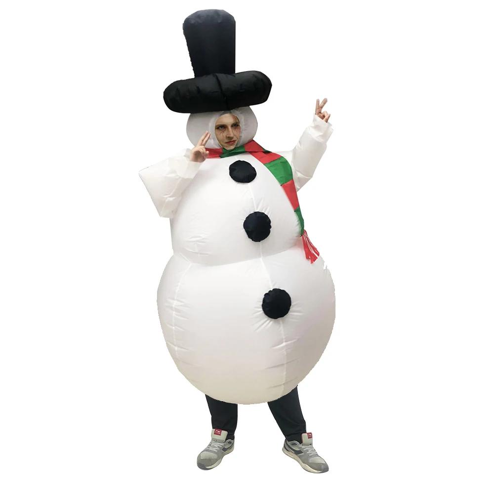 Christmas Inflatable Costume Santa Claus Snowman Gingerbread Tree Adult  Party Masquerade Role Play Holiday Gift