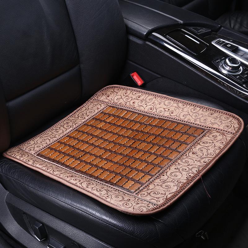 Breathable Wooden Bead Car Seat Cushion - Universal, Cool, Ventilated Mat for All Seasons