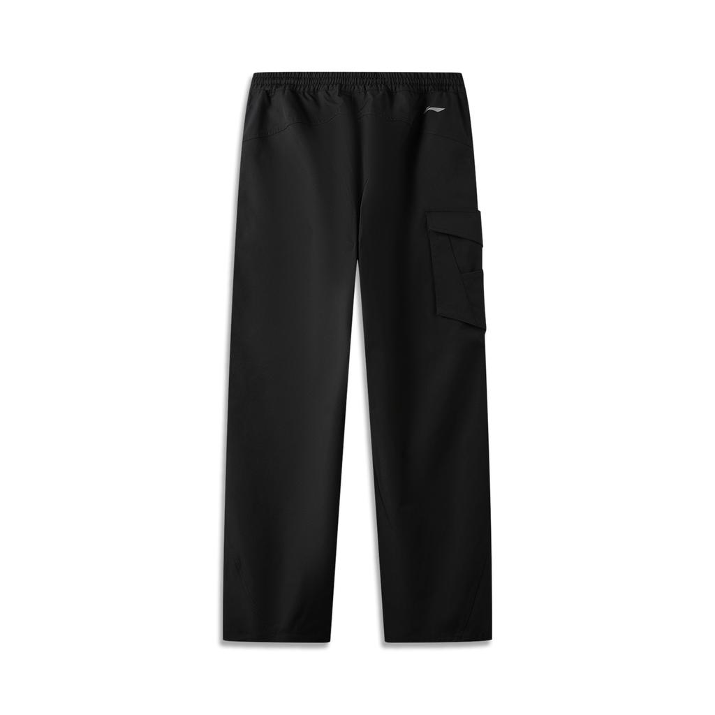 Li Ning Outdoor CF Water Sports Loose Straight Leg Pants Women pants Black AYKW406-4