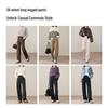 ESE-Y Women's Winter Fleece-Lined High-Waist Straight Leg Banana Pants